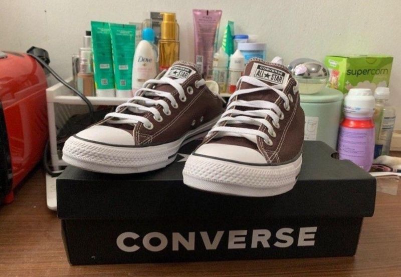 Converse Casual Sneakers Pria brown, foto 4