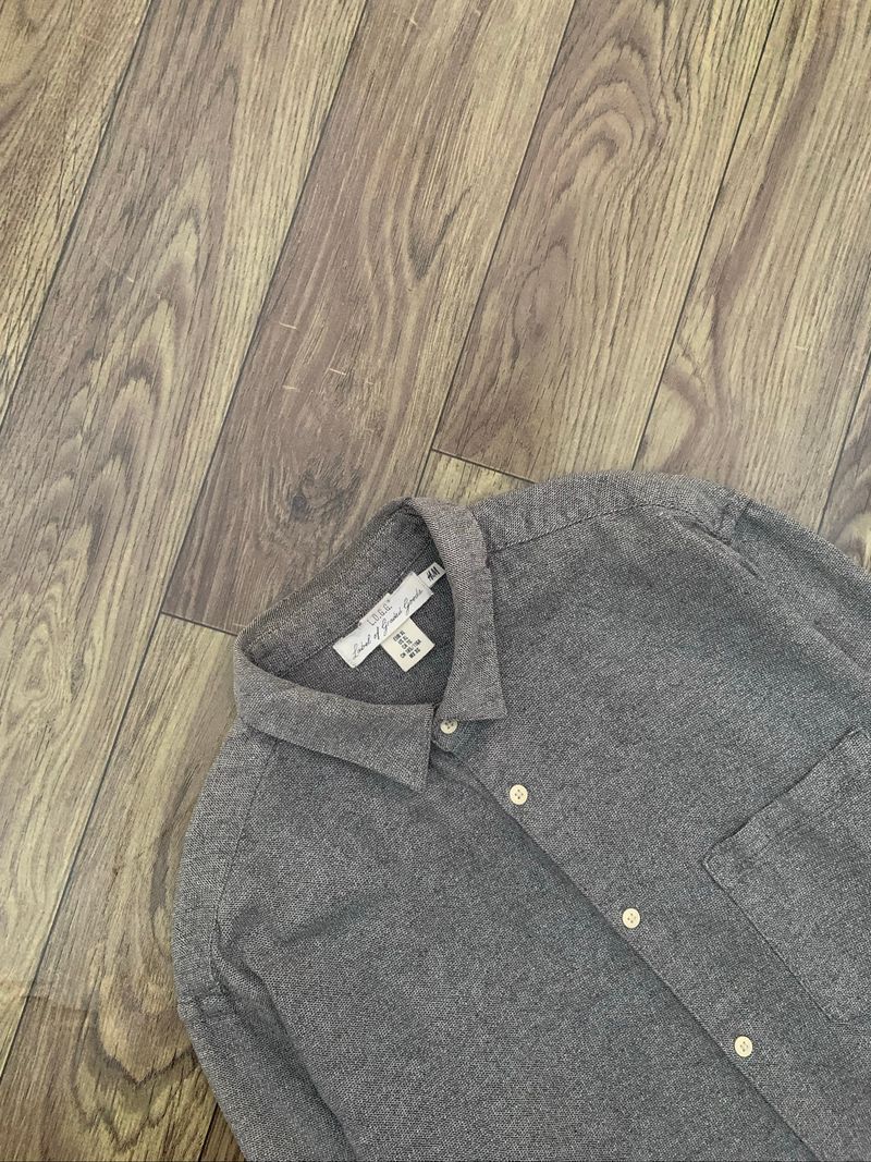 Kemeja H&M Branded Denim Long Sleeve, foto 3