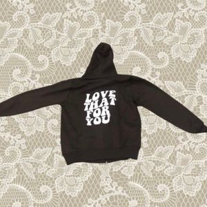 brown zipper hoodie