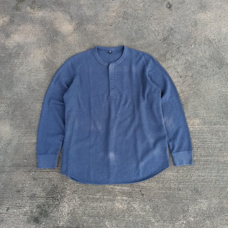 LONGSLEEVE UNIQLO HENLEY WAFFLE, foto 3