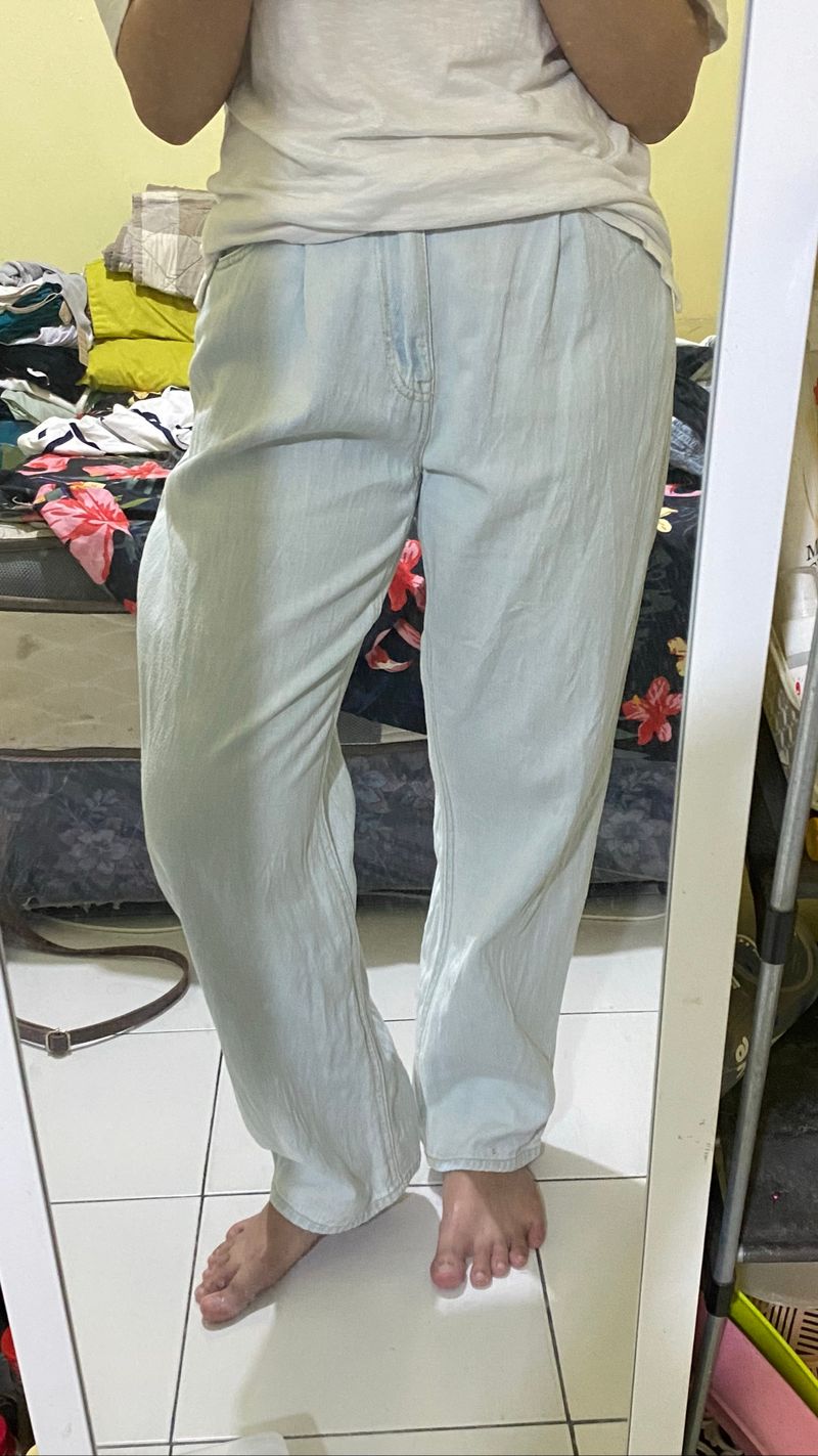Celana H&M lightblue size 36, foto 2