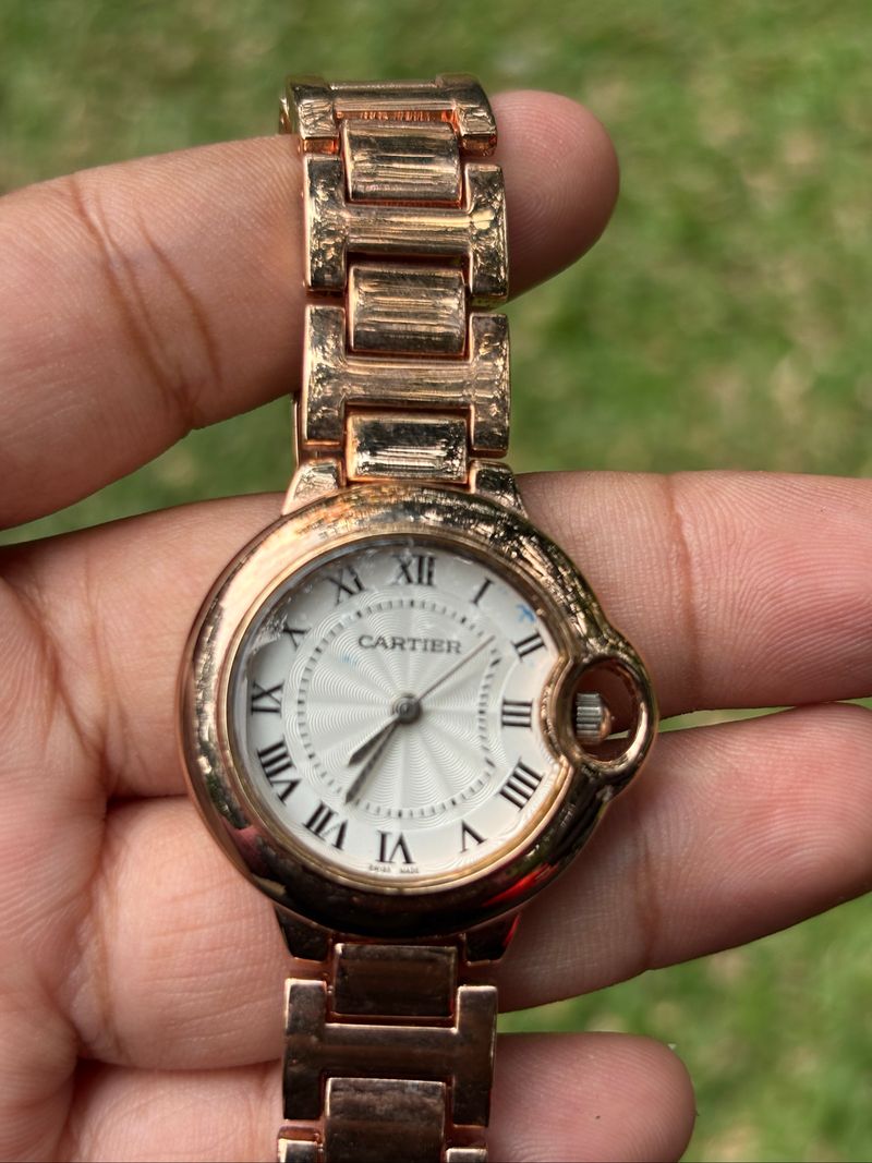 JAM TANGAN CARTIER BALLON WHITE DIAL (2), foto 4