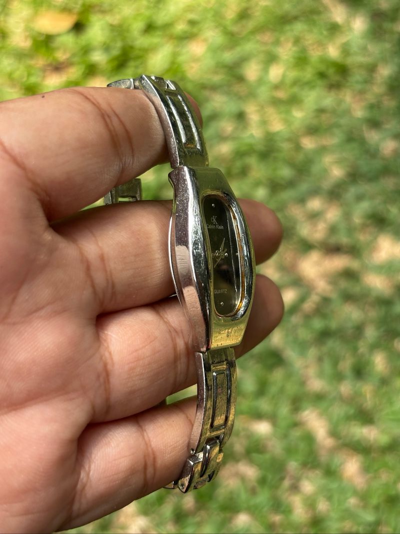 JAM TANGAN CK SILVER BLACK DIAL VINTAGE, foto 3