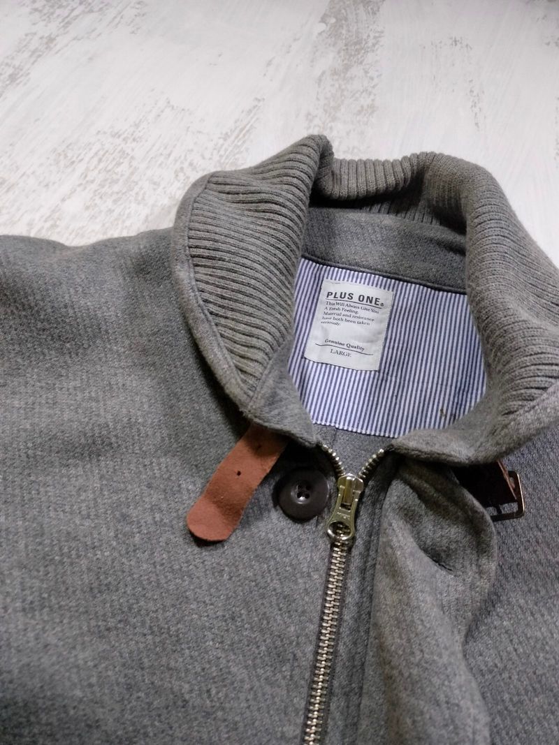 Vintage Grey Shawl Collar Casual Jacket Shacket Original, foto 3