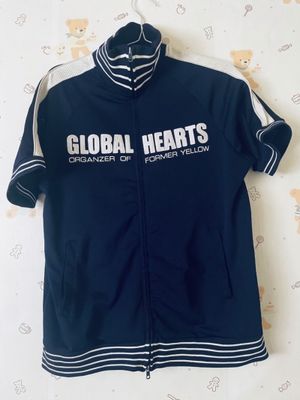 Kaos Jaket Sporty Vintage "Global Hearts" Organizer Of Forme