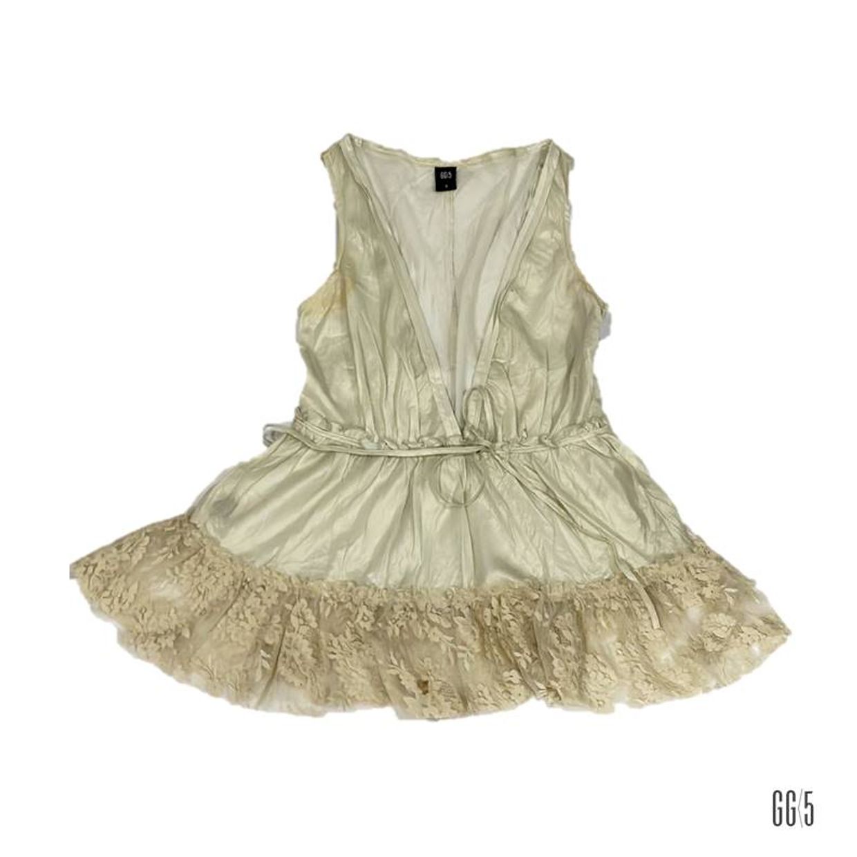 GG<5 Cami top Wanita silver gray