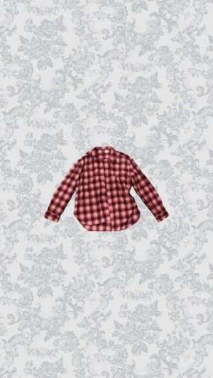 uniqlo kemeja plaid red