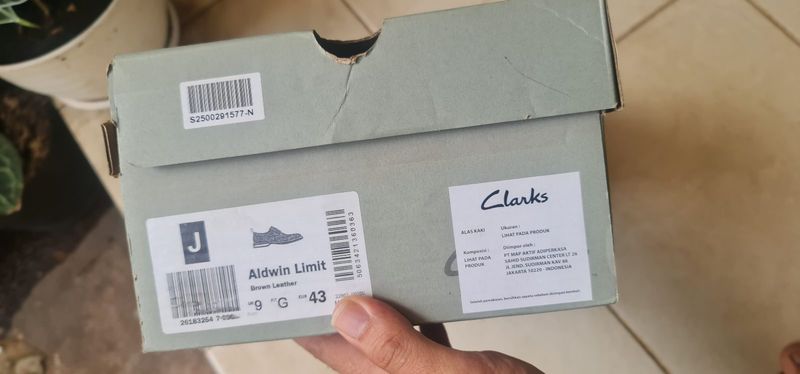 Sepatu Clarks BNIB Salah Size, foto 4