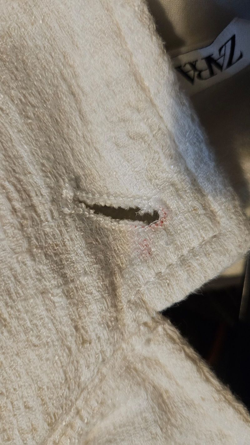ZARA White textured shirt, foto 3
