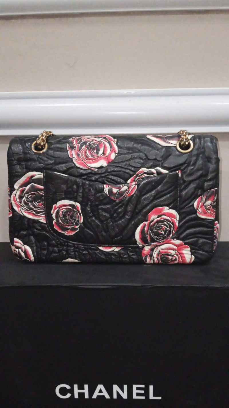 Chanel classic bag camelia, foto 2