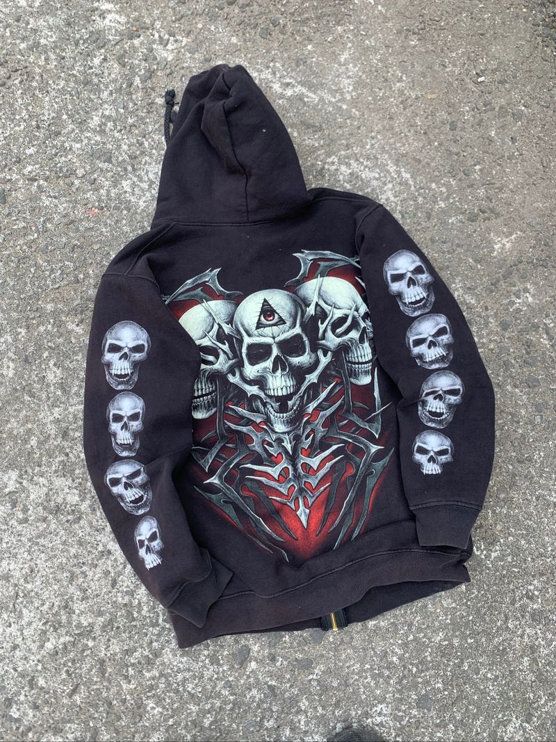 Rockangel skulls zipup hodie, foto 7