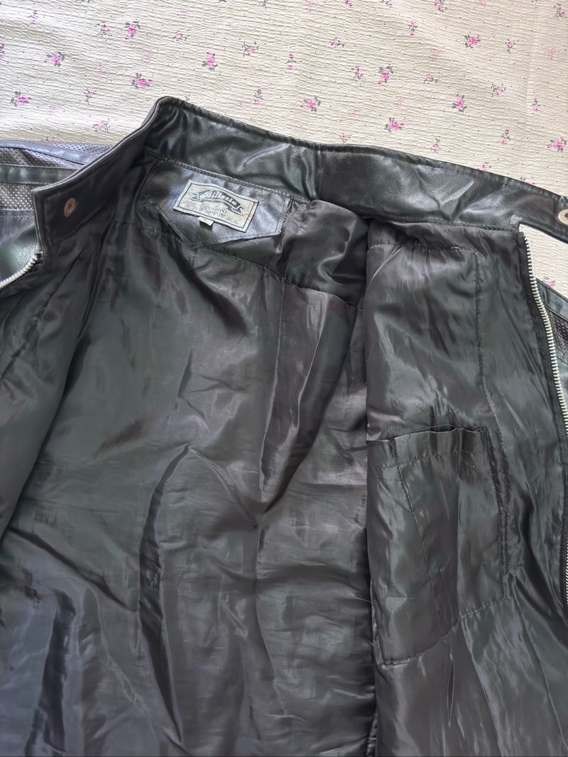 High Neck Leather Jacket, foto 6