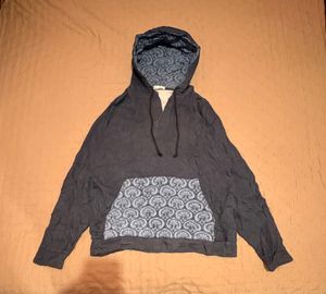 Raifu bandana paisley v-neck hoodie