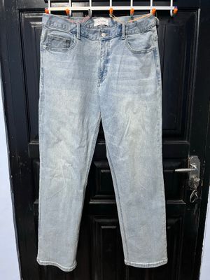 Jeans Lightwash Korean Straight Loose