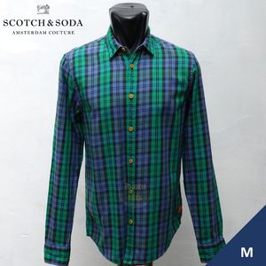 Scotch & Soda Kemeja Flannel PlaidGreen ​Size M