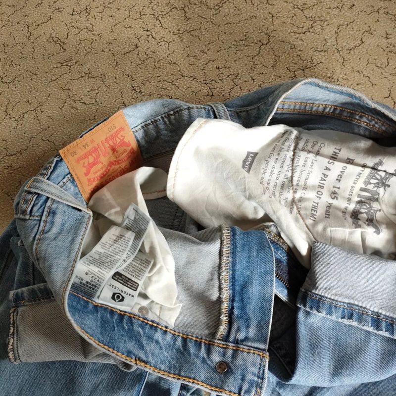 Celana Levi's 510 skinny blue light original, foto 4