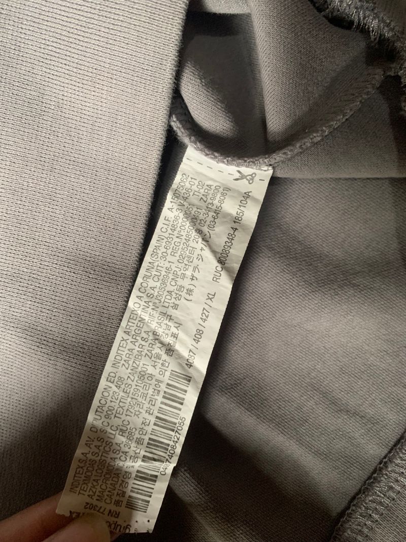 ZARA Casual Sweatshirt Pria gray, foto 4