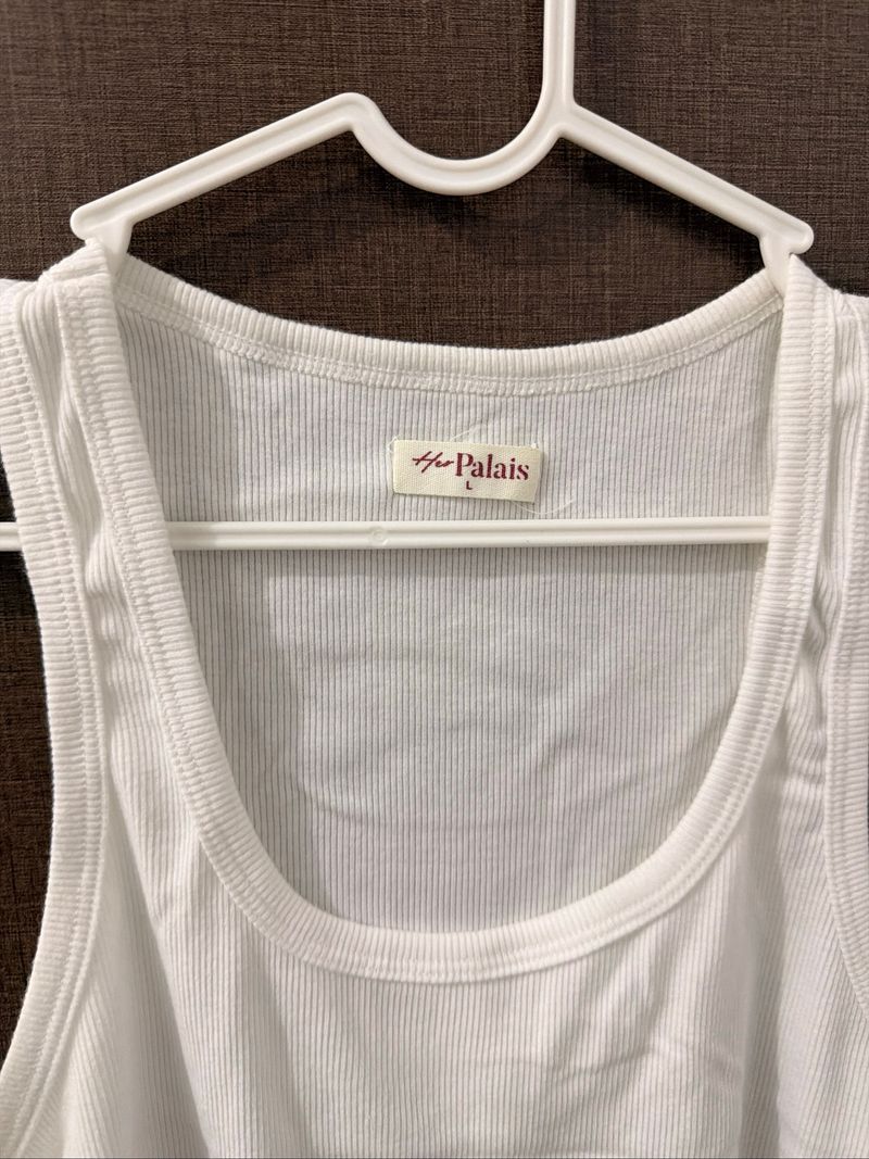her palais white tank top, foto 2