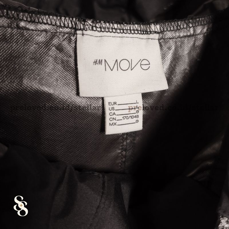 H&M Move Black Oversized Active Jacket Reflective XL, foto 5