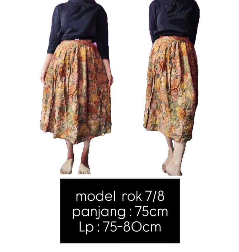 Rok bunga vintage, foto 2