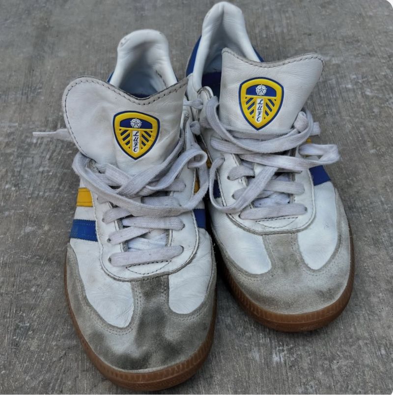 Leeds United adidas Samba Trainers - White (B), foto 8