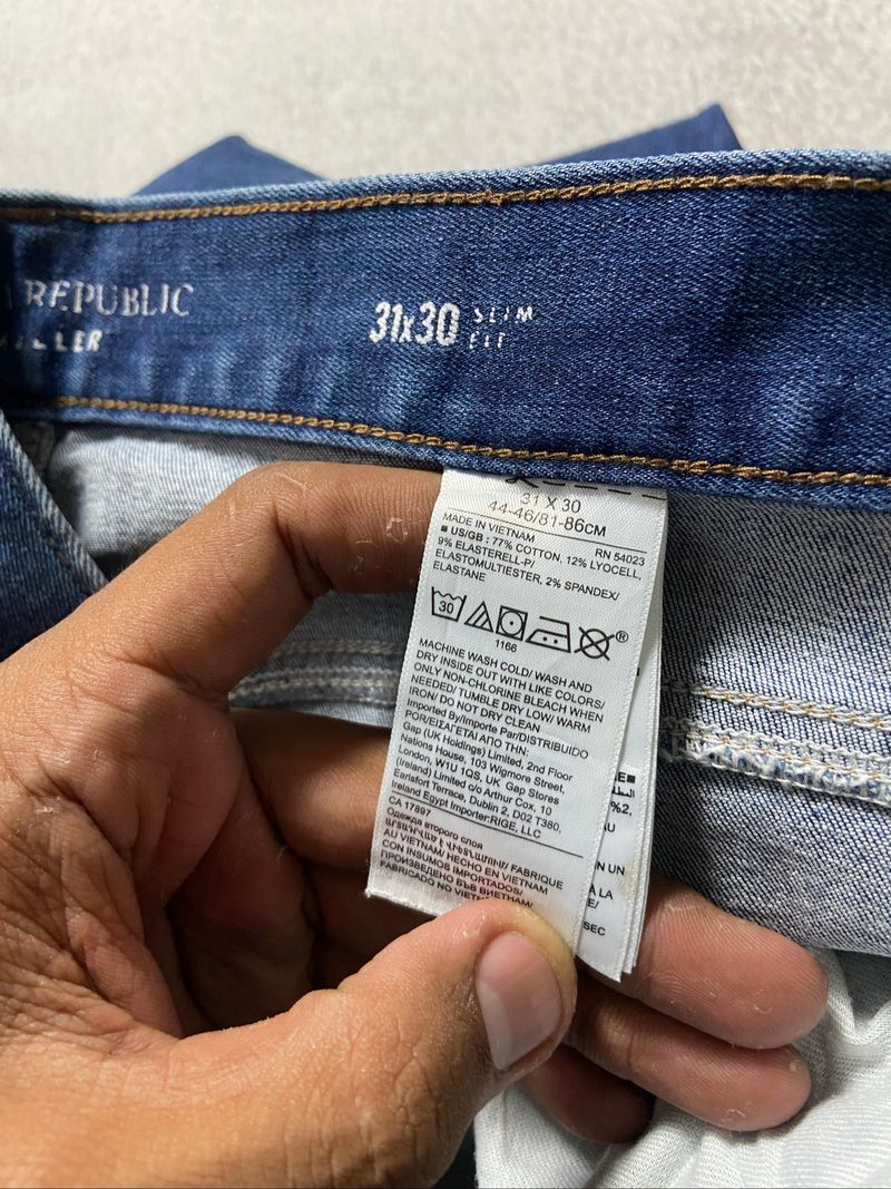 BANANA REPUBLIC DARKBLUE  JEANS, foto 4