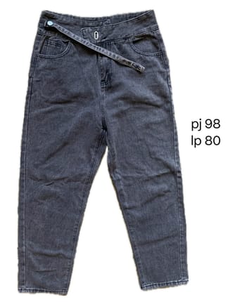 Jeans High Quest, snow black (wanita)