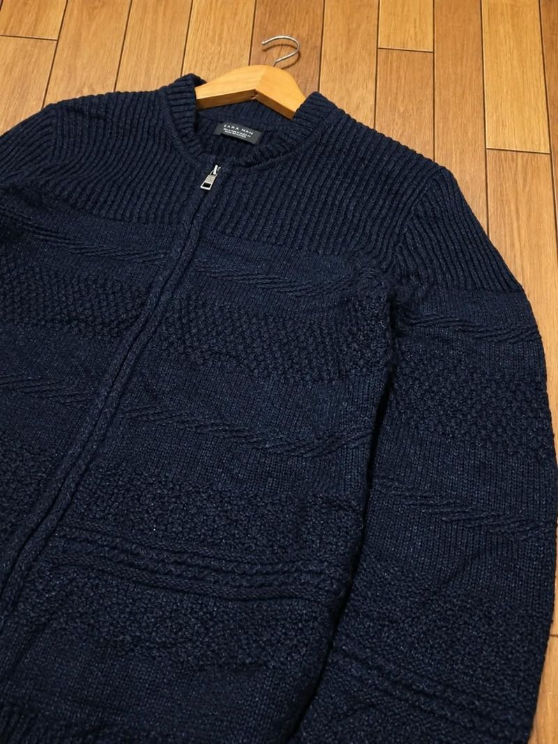 jaket knit zaraman pria second original, foto 3