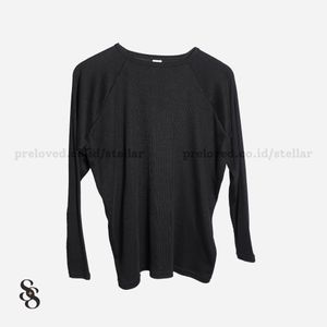 Maru Dailywear Black Knitted Long Top Relaxed Fit XL [local]