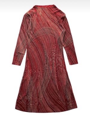 Y2k Pleats Please Style Midi Dress