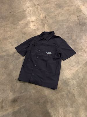 Chasecult utility double pocket shirts navy blue