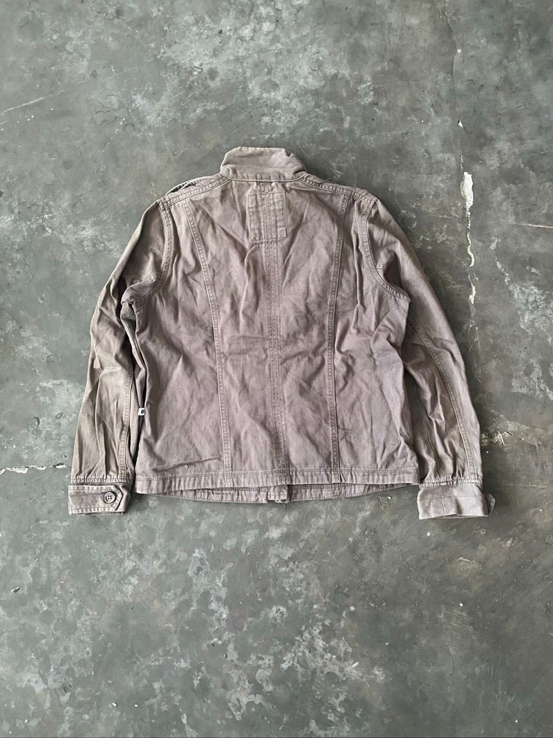 vintage canvas military jacket/work jacket canvas biker, foto 2