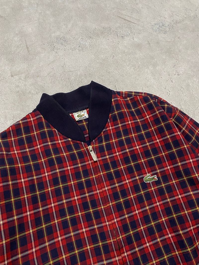 Vintage 90’s Lacoste Wool Plaid Harrington Jacket, foto 2