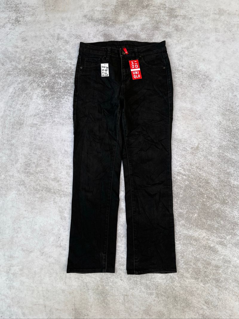 UNIQLO BLACK JEANS SECOND MURAH, foto 2