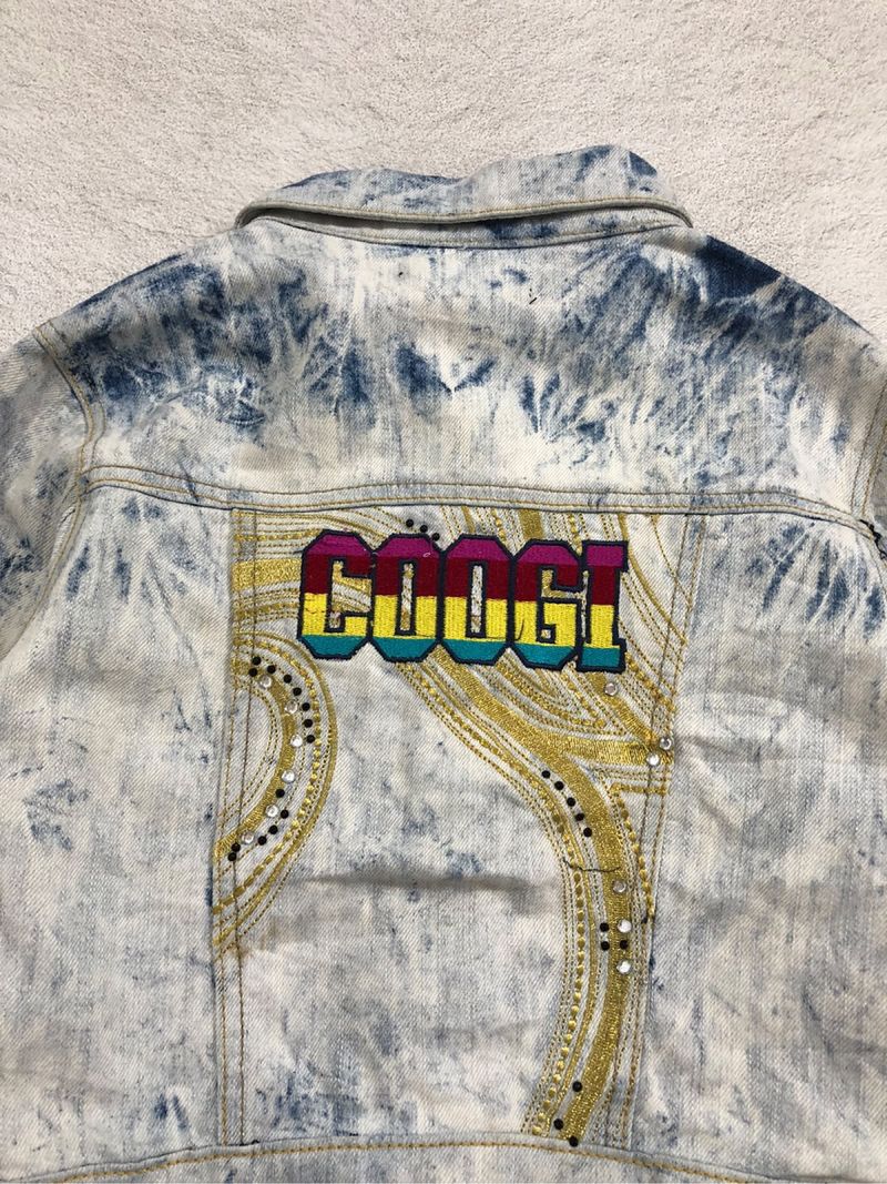 00's Coogi Acid Wash Cropped Denim Jacket, foto 2