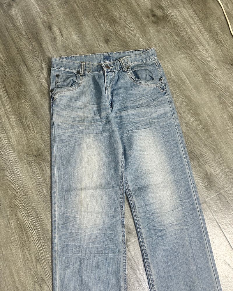 fadding jeans blue wash, foto 4