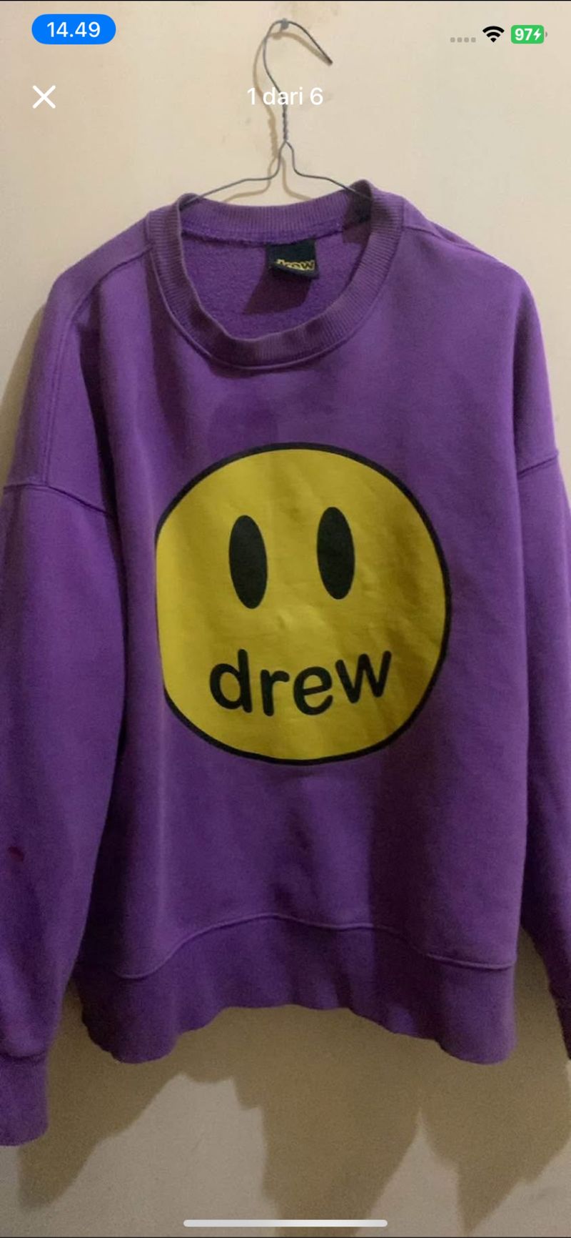 Drew crew neck harga 200rb bisa nego, foto 2
