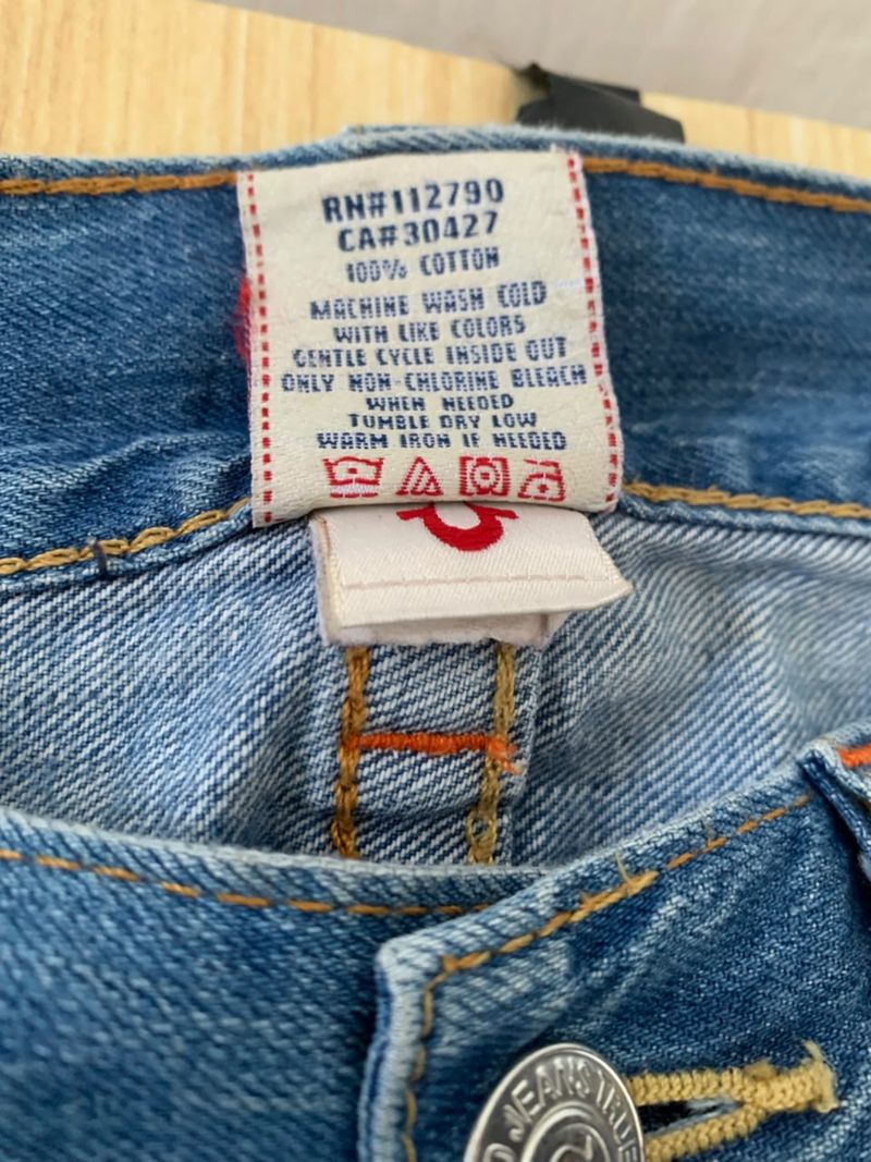 True Religion "Section Straight" Distressed Horseshoe Denim, foto 7