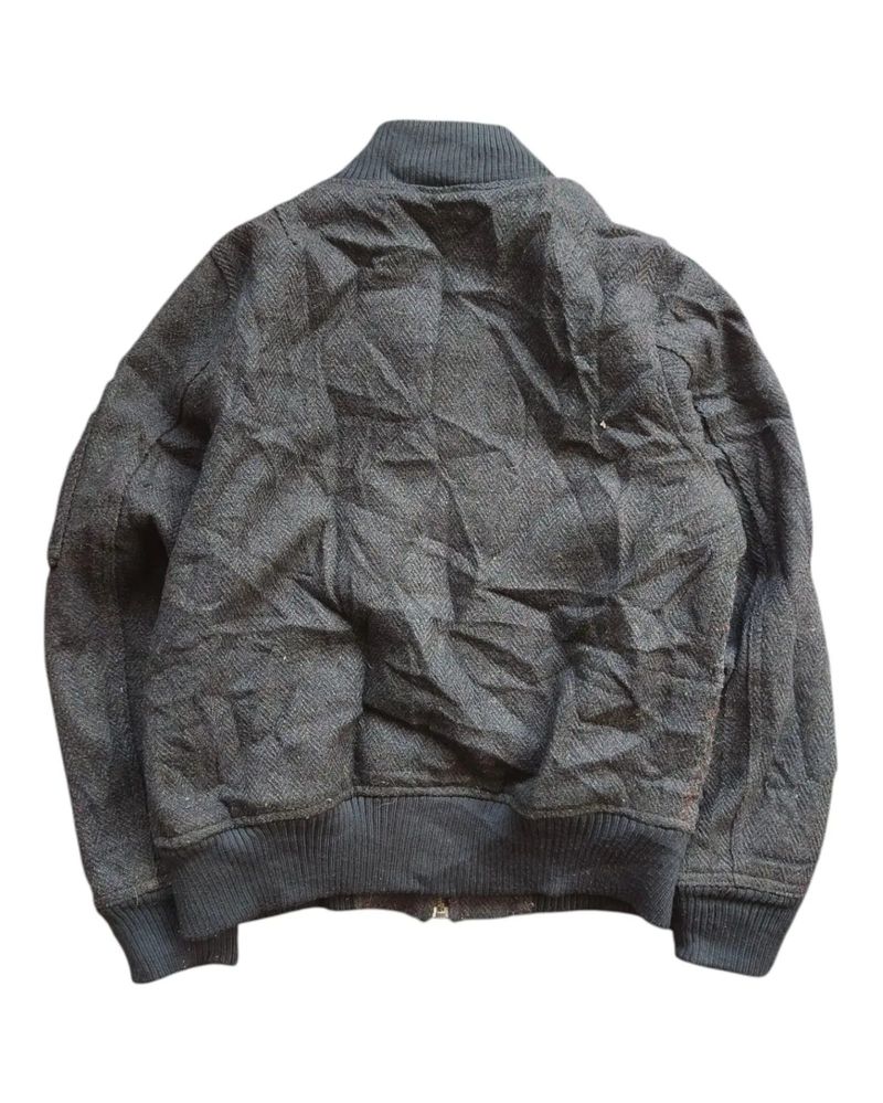 HARRIS TWEED - Jaket Bomber Wool Size M, foto 3
