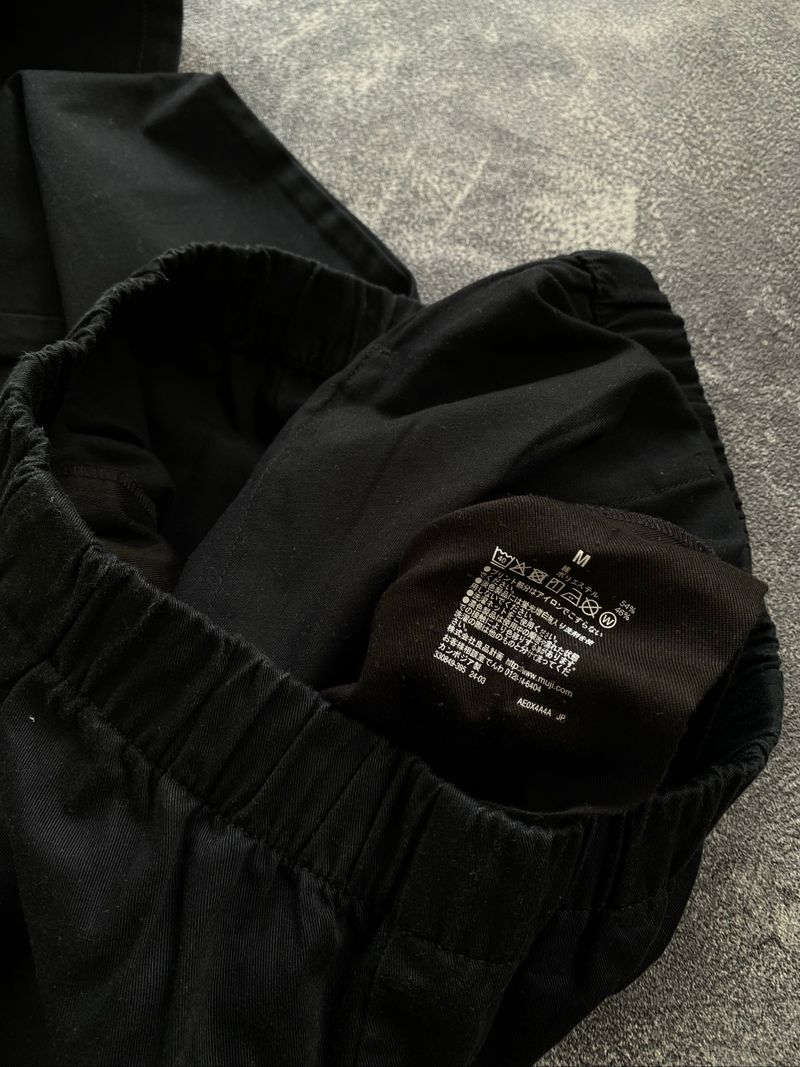 Muji Relaxed Pants Black, foto 6