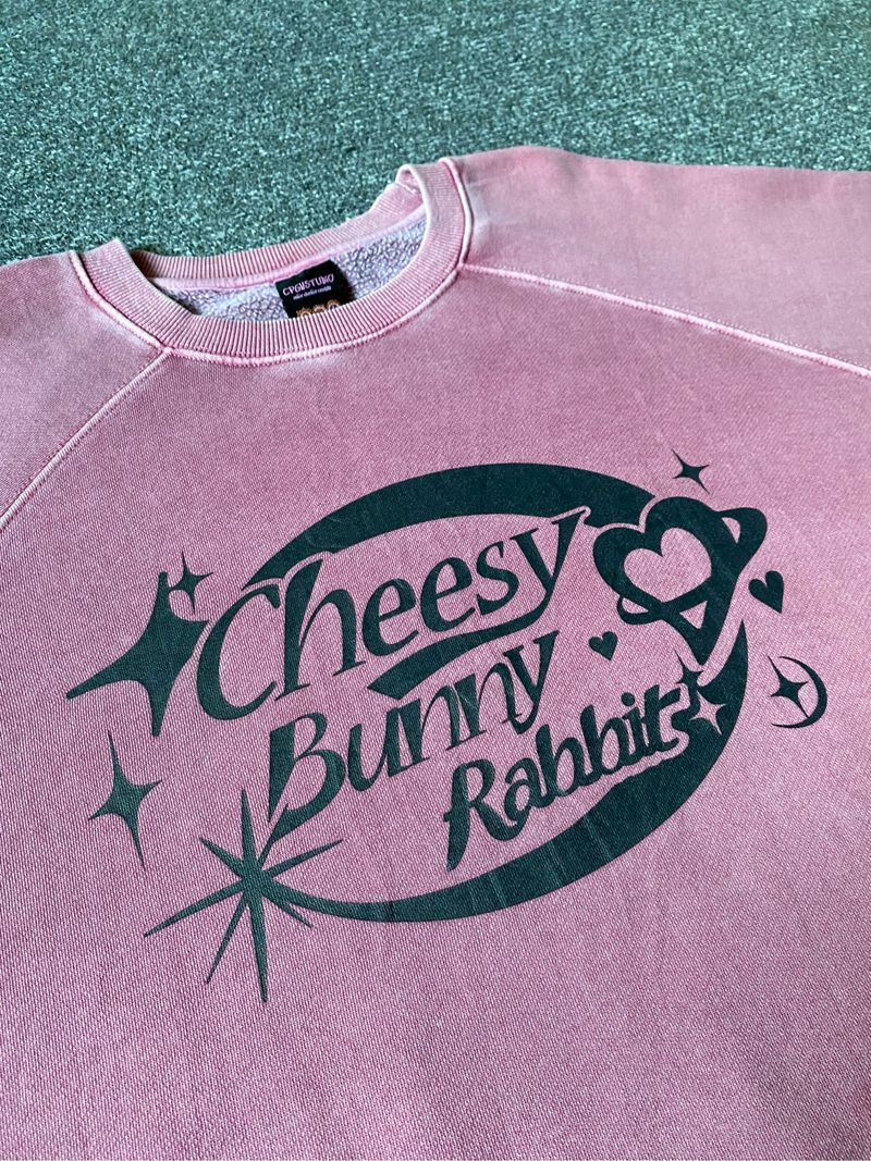 Crewneck pigmen pink washing, foto 8