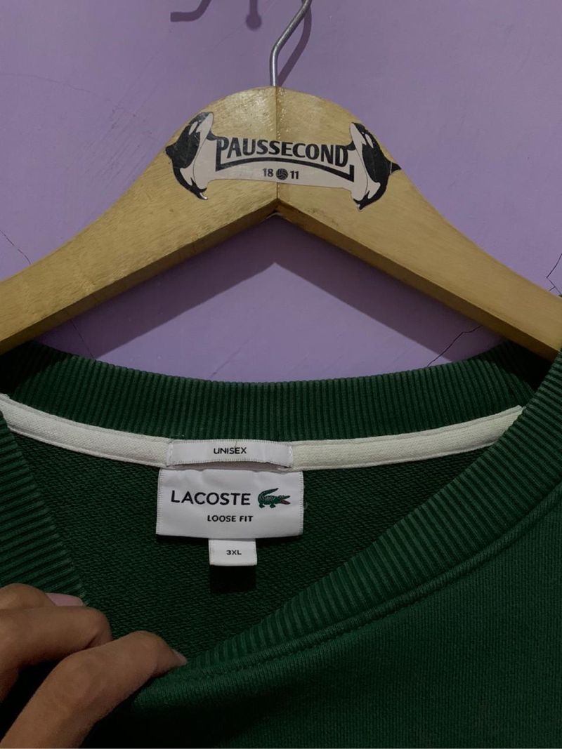Crewneck Lacoste Hijau, foto 4