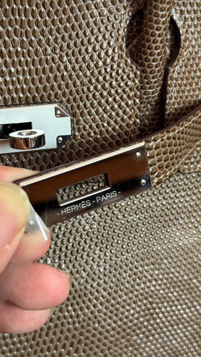 Hermes birkin lizard bag, foto 6