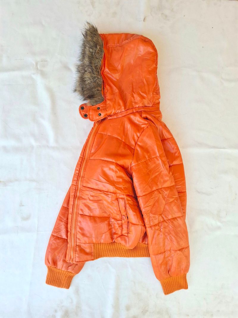 Marna Orange Puffer Jacket, foto 3