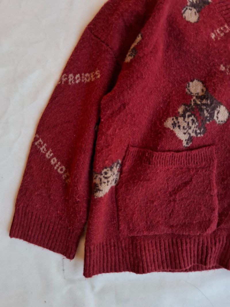 Boom Boom Red Bear Knit Cardigan, foto 6