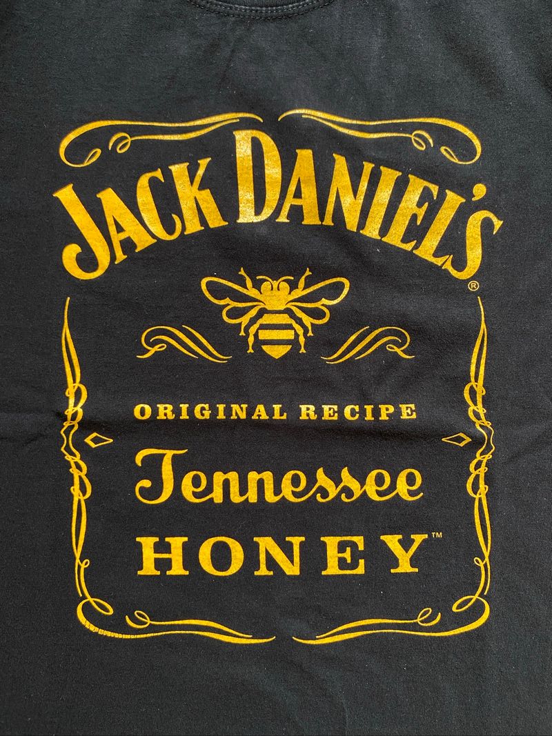 Kaos Art Hitam Jack Daniels Size M, foto 3