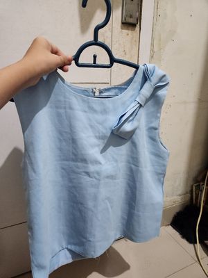 Vintage Vest Wanita blue