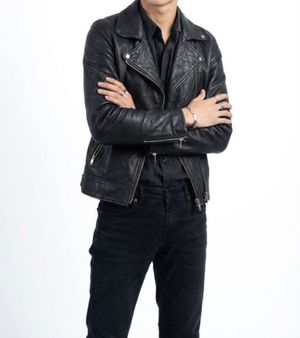 Leather jacket (kulit asli)