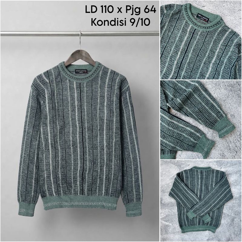 Sweater Knit Motif Rajut 3D, foto 6