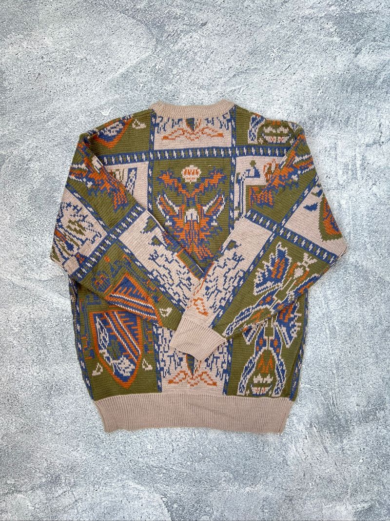 Sweater Knit Motif Rajut 3D, foto 5